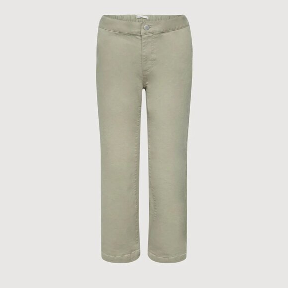 Oak & Fort CROPPED LENGTH TWILL WIDE LEG PANT Size XS - Picture 1 of 7